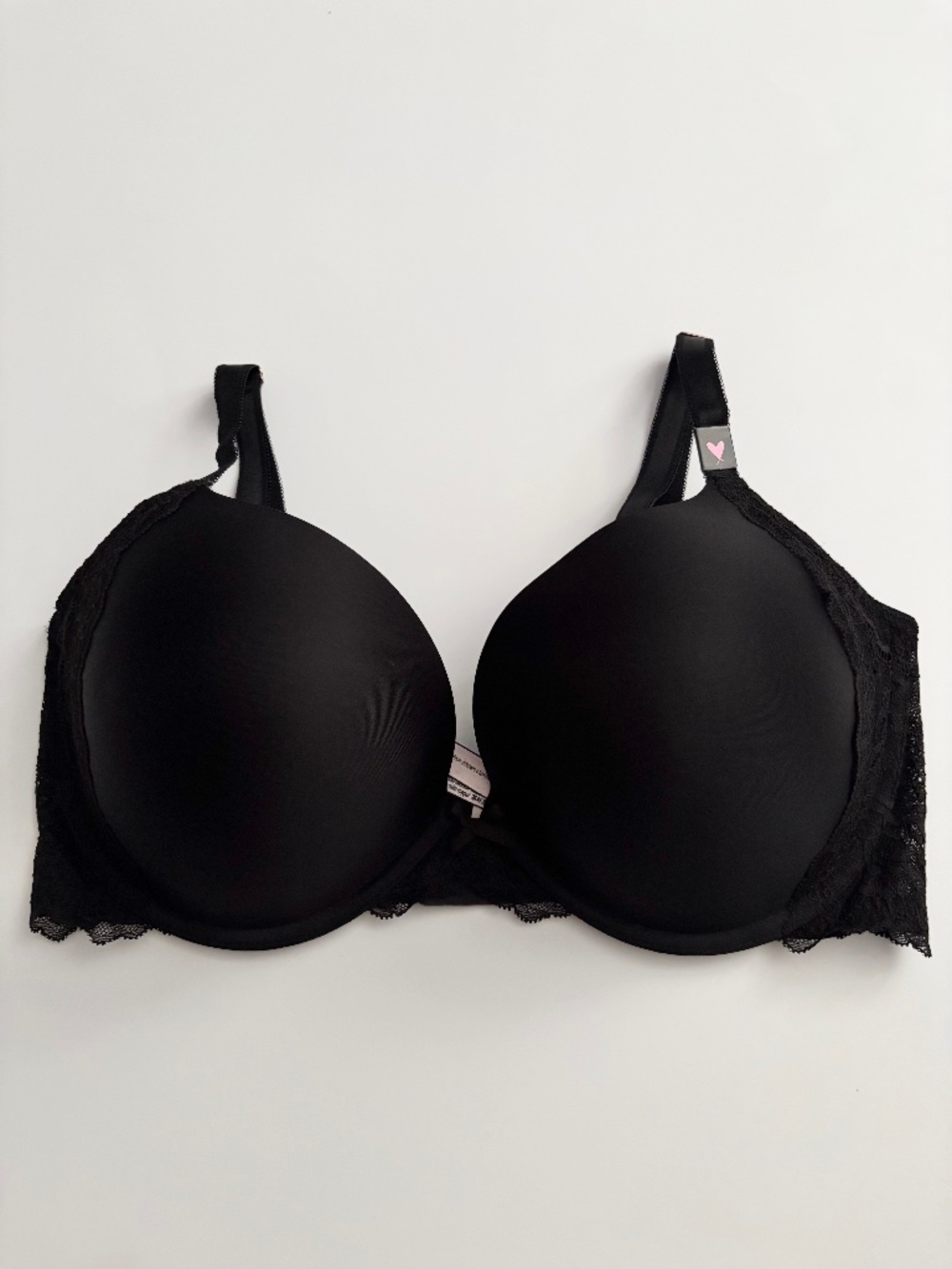Victoria's Secret Bra Dream Angels Push Up Black Bra Smooth & Lace Nwt Underwire